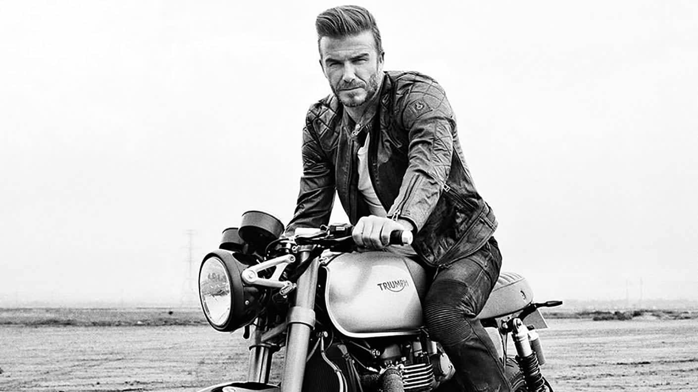 David beckham triumph scrambler 2025